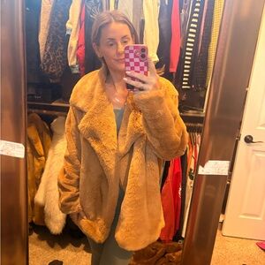 Tiger Mist Camel Teddy Jacket